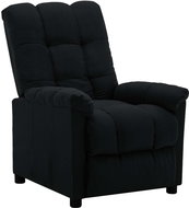 SHUMEE polohovací křeslo, textil, tmavě hnědé, 342220 - Křeslo