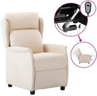 SHUMEE polohovací křeslo, textil, tmavě šedé - Křeslo