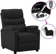 SHUMEE polohovací křeslo, textil, tmavě šedé, 324070 - Křeslo