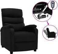 SHUMEE polohovací křeslo, textil, tmavě šedé, 338865 - Křeslo