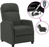 SHUMEE polohovací křeslo, textil, tmavě šedé, 342278 - Křeslo