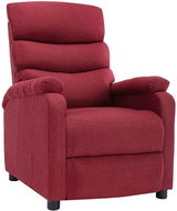 Polohovací křeslo vínové textil - Křeslo
