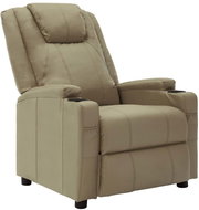 Polohovací křeslo cappuccino umělá kůže - Křeslo