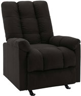 Polohovací křeslo černé textil - Křeslo