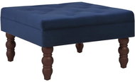 Stolička námořnická modrá 60 × 60 × 36 cm samet - Footstool