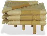 Noční stolek 2 ks bambus 60 x 60 x 40 cm přírodní - Noční stolek
