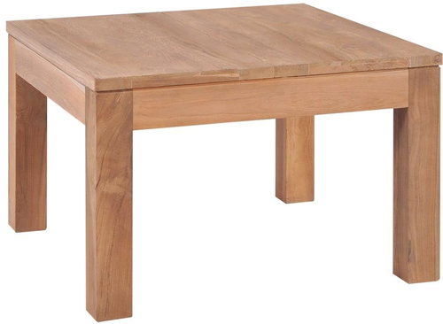 Konferenční stolek masivní teak přírodní povrch 60 × 60 × 40 cm - Konferenční stolek - Main image