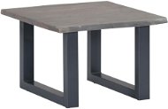 Konferenčný stolík so živou hranou sivý 60 × 60 × 40 cm drevo akácie - Konferenčný stolík
