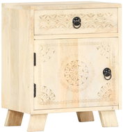 Noční stolek 40 × 30 × 50 cm masivní mangovníkové dřevo - Noční stolek