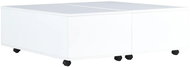 Konferenční stolek bílý s vysokým leskem 100 × 100 × 35 cm - Konferenční stolek