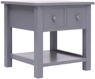 Odkladací stolík sivý 40 × 40 × 40 cm drevo paulovnia - Odkladací stolík