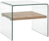 Konferenční stolek čirý 50 × 50 × 45 cm tvrzené sklo - Konferenční stolek