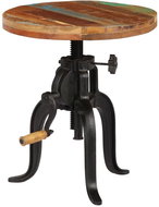 Odkládací stolek 45 × (45–62) cm recyklované dřevo a litina - Side Table