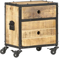 Noční stolek 40 × 30 × 50 cm hrubé mangovníkové dřevo - Noční stolek