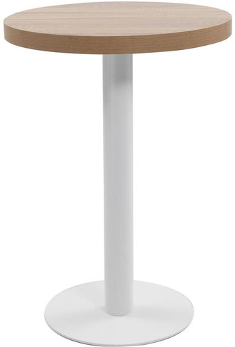 Bistro table light brown 60 cm MDF - Side Table - Main image
