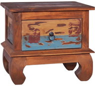 Noční stolek 45 × 35 × 40 cm recyklované teakové dřevo - Noční stolek