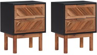 Noční stolky 2 ks 40 × 30 × 53 cm masivní akáciové dřevo a MDF - Noční stolek