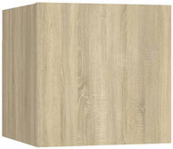 Noční stolky 2 ks dub sonoma 30,5 × 30 × 30 cm dřevotříska - Noční stolek