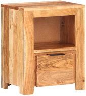 Noční stolek 40 × 30 × 50 cm masivní akáciové dřevo - Noční stolek