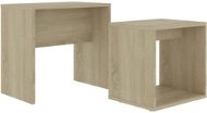 Súprava konferenčných stolíkov sonoma dub 48 × 30 × 45 cm drevotrieska - Konferenčný stolík