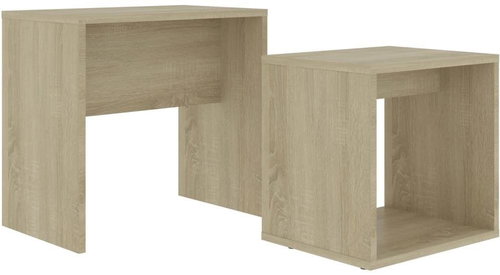 Set konferenčních stolků sonoma dub 48 × 30 × 45 cm dřevotříska - Konferenční stolek - Main image