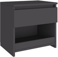 Noční stolek šedý 40 × 30 × 39 cm dřevotříska - Noční stolek