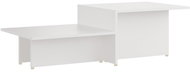 Konferenční stolek bílý 111,5 × 50 × 33 cm dřevotříska - Konferenční stolek