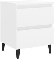 Noční stolek bílý 40 × 35 × 50 cm dřevotříska - Noční stolek