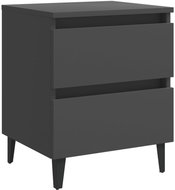 Noční stolek šedý 40 × 35 × 50 cm dřevotříska - Noční stolek