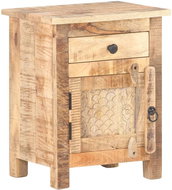 Noční stolek 40 × 30 × 50 cm hrubé mangovníkové dřevo - Noční stolek