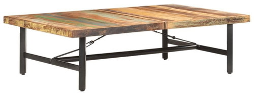 Konferenční stolek 142 × 90 × 42 cm masivní recyklované dřevo - Konferenční stolek - Main image