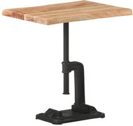 Odkládací stolek světlé dřevo 45 × 35 × 48 cm masivní akácie - Odkládací stolek