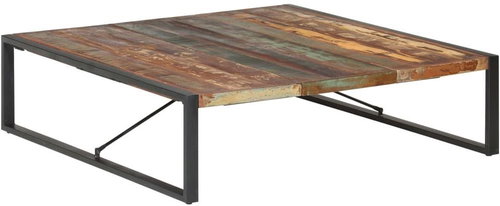 Konferenční stolek 140 × 140 × 40 cm masivní recyklované dřevo - Konferenční stolek - Main image