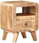 Nočný stolík 30 × 30 × 41 cm hrubé mangovníkové drevo - Nočný stolík