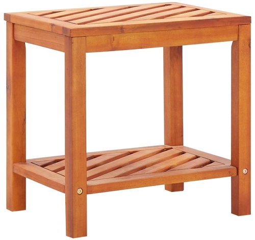 Odkladací stolík z masívneho akáciového dreva 45 × 33 × 45 cm - Odkladací stolík - Hlavný obrázok