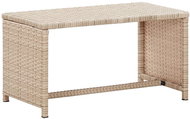 Konferenční stolek béžový 70 × 40 × 38 cm polyratan - Konferenční stolek