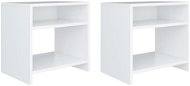 Nočné stolíky 2 ks biele 40 × 30 × 40 cm drevotrieska - Nočný stolík