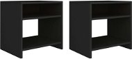 Noční stolky 2 ks černé 40 × 30 × 40 cm dřevotříska - Noční stolek