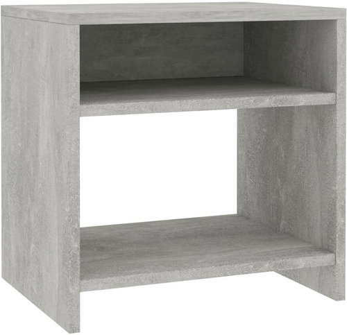 Noční stolek betonově šedý 40 × 30 × 40 cm dřevotříska - Night Stand - Main image