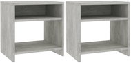 Noční stolky 2 ks betonově šedé 40 × 30 × 40 cm dřevotříska - Noční stolek