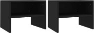 Noční stolky 2 ks černé 40 × 30 × 30 cm dřevotříska - Noční stolek