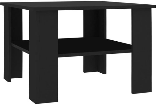 Coffee table black 60 × 60 × 42 cm chipboard - Coffee Table - Main image