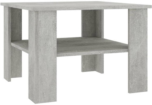 Konferenční stolek betonově šedý 60 × 60 × 42 cm dřevotříska - Konferenční stolek - Main image