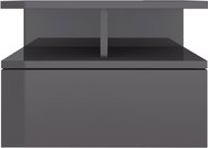 Nástěnné noční stolky 2 ks lesklé šedé 40x31x27 cm dřevotříska - Noční stolek