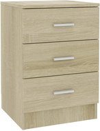 Noční stolky 2 ks dub sonoma 38 x 35 x 56 cm dřevotříska - Noční stolek