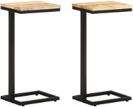 Odkládací stolky 2 ks 31,5x24,5x64,5cm hrubé mangovníkové dřevo - Odkládací stolek
