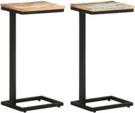Odkládací stolky 2ks 31,5x24,5x64,5cm masivní recyklované dřevo - Odkládací stolek