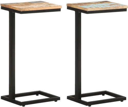Odkládací stolky 2ks 31,5x24,5x64,5cm masivní recyklované dřevo - Odkládací stolek - Main image