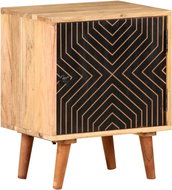 Noční stolek 40 × 30 × 50 cm masivní akáciové dřevo - Noční stolek