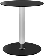 Konferenční stolek černý 40 cm tvrzené sklo - Konferenční stolek